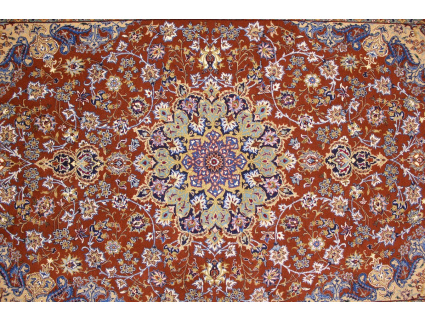 Persian carpet Isfahan with Silk 238x140 cm