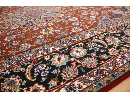 Persian carpet Isfahan with Silk 238x140 cm