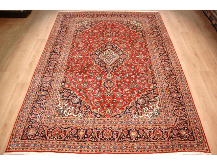 Persian carpet Kashan virgin wool 345x248 Red