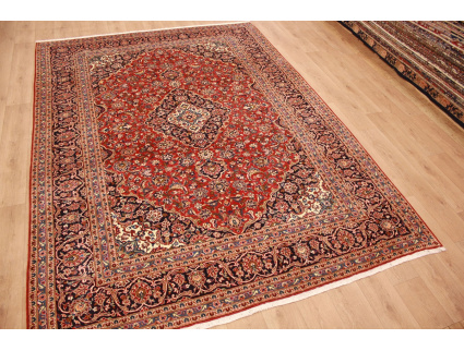 Persian carpet Kashan virgin wool 345x248 Red