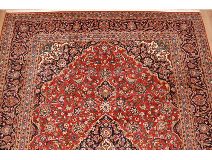 Persian carpet Kashan virgin wool 345x248 Red