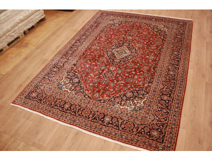 Persian carpet Kashan virgin wool 345x248 Red