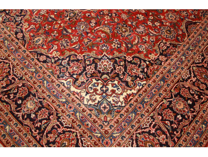 Persian carpet Kashan virgin wool 345x248 Red