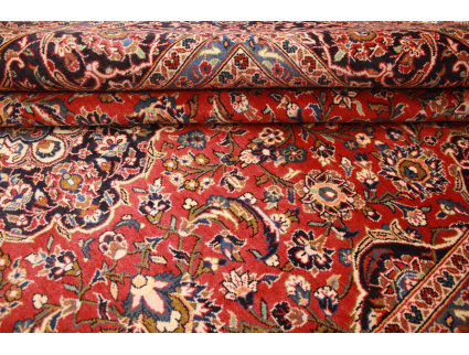 Persian carpet Kashan virgin wool 345x248 Red