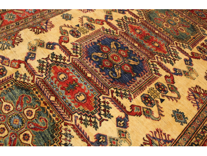 "Kazak" Teppich Orientteppich 228x185 cm Beige