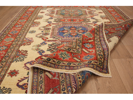 "Kazak" Teppich Orientteppich 228x185 cm Beige