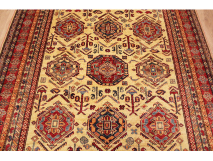 Oriental carpet Kazak virgin wool 268x176 cm Beige