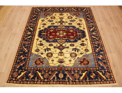 Oriental carpet Kazak virgin wool 283x266 cm Beige