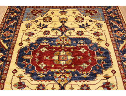 Oriental carpet Kazak virgin wool 283x266 cm Beige