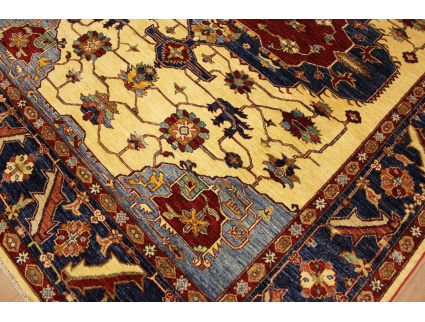 Oriental carpet Kazak virgin wool 283x266 cm Beige