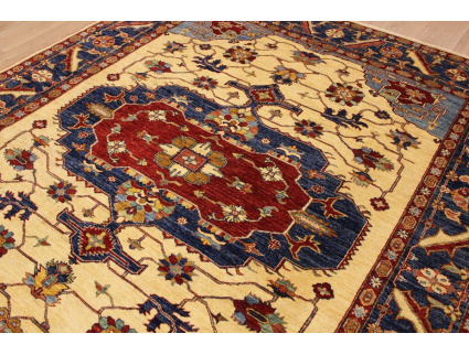 Oriental carpet Kazak virgin wool 283x266 cm Beige