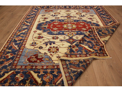 Oriental carpet Kazak virgin wool 283x266 cm Beige