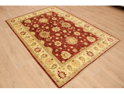 Hand-knotted Oriental carpet Ziegler virgin wool 225x160 cm Red