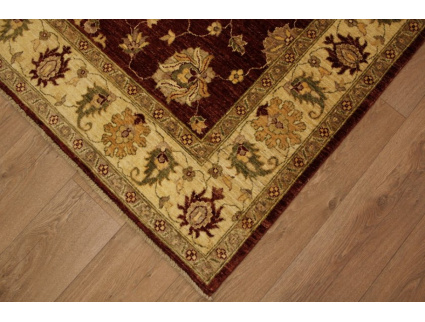 Hand-knotted Oriental carpet Ziegler virgin wool 225x160 cm Red