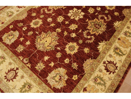 Hand-knotted Oriental carpet Ziegler virgin wool 225x160 cm Red