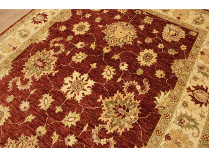 Hand-knotted Oriental carpet Ziegler virgin wool 225x160 cm Red