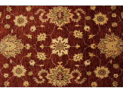 Hand-knotted Oriental carpet Ziegler virgin wool 225x160 cm Red