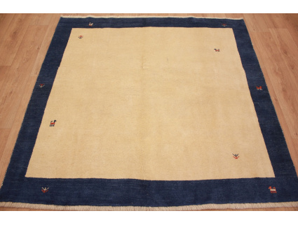 Nomadenteppich Perserteppich Gabbeh 188x188 cm Beige