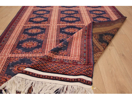 Oriental carpet Bukhara pure wool 238x149cm Blue