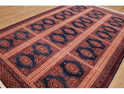 Oriental carpet Bukhara pure wool 238x149cm Blue