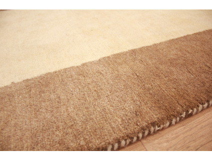 Persian carpet Gabbeh  wool carpet 158x111 cm Beige