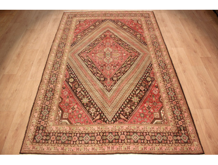 Persian carpet Abadeh pure wool 299x192 cm Red