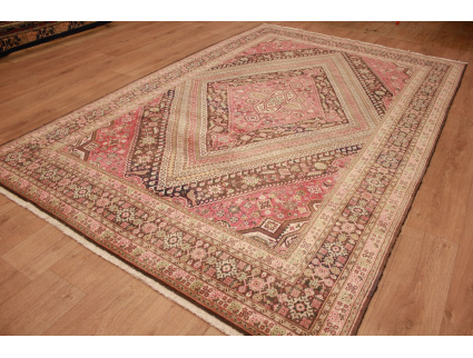 Persian carpet Abadeh pure wool 299x192 cm Red