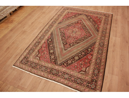 Persian carpet Abadeh pure wool 299x192 cm Red