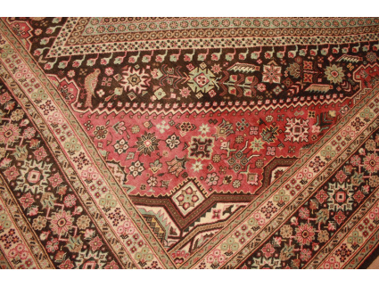 Persian carpet Abadeh pure wool 299x192 cm Red