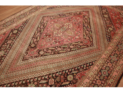 Persian carpet Abadeh pure wool 299x192 cm Red