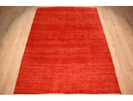 Nomadic persian wool carpet Gabbeh 239x169 cm Red