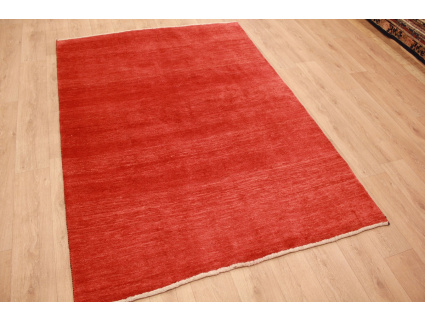 Nomadic persian wool carpet Gabbeh 239x169 cm Red