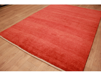 Nomadic persian wool carpet Gabbeh 239x169 cm Red