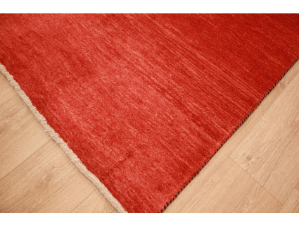 Nomadic persian wool carpet Gabbeh 239x169 cm Red