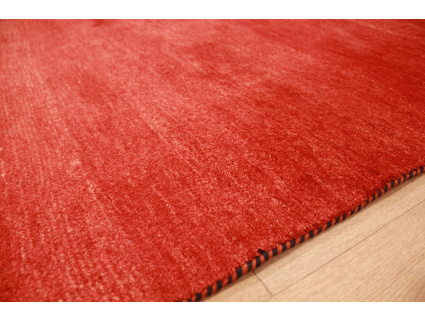 Nomadic persian wool carpet Gabbeh 239x169 cm Red