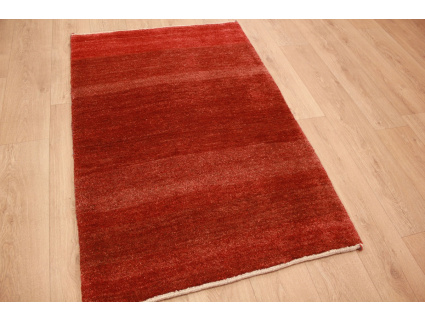 Perser Teppich Gabbeh reiner Wollteppich 146x95 cm Rot