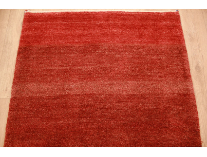 Perser Teppich Gabbeh reiner Wollteppich 146x95 cm Rot