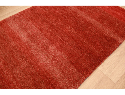 Perser Teppich Gabbeh reiner Wollteppich 146x95 cm Rot