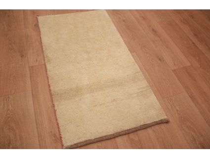 Nomadenteppich Perserteppich Gabbeh 116x64 cm Beige