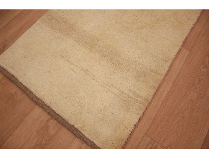 Nomadenteppich Perserteppich Gabbeh 116x64 cm Beige