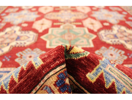 Oriental carpet Kazak virgin wool 293x226 cm Red