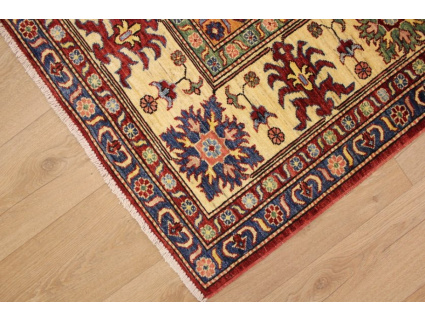 Oriental carpet Kazak virgin wool 293x226 cm Red