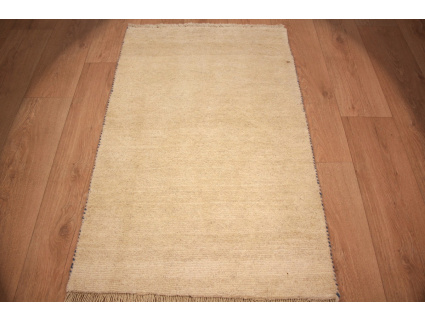 Nomadic Persian carpet Gabbeh wool 115x71 cm Beige