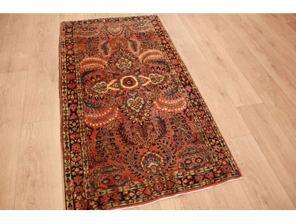 Antique Persian carpet Sarough Wool 160x84 cm Red