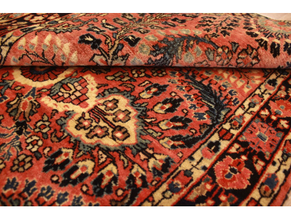 Antique Persian carpet Sarough Wool 160x84 cm Red