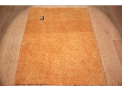 Nomadic Persian carpet Gabbeh wool carpet 109x82 cm