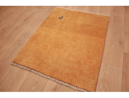 Perserteppich Gabbeh wollteppich 109x82 cm Orange