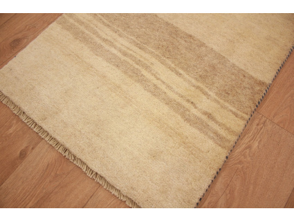 Perserteppich Gabbeh wollteppich 102x67 cm Beige