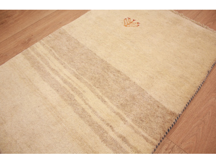 Perserteppich Gabbeh wollteppich 102x67 cm Beige