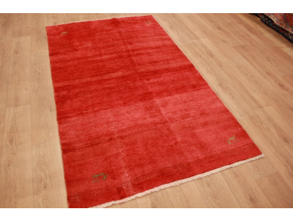 Perser Teppich Gabbeh reiner Wolle 234x137 cm Rot